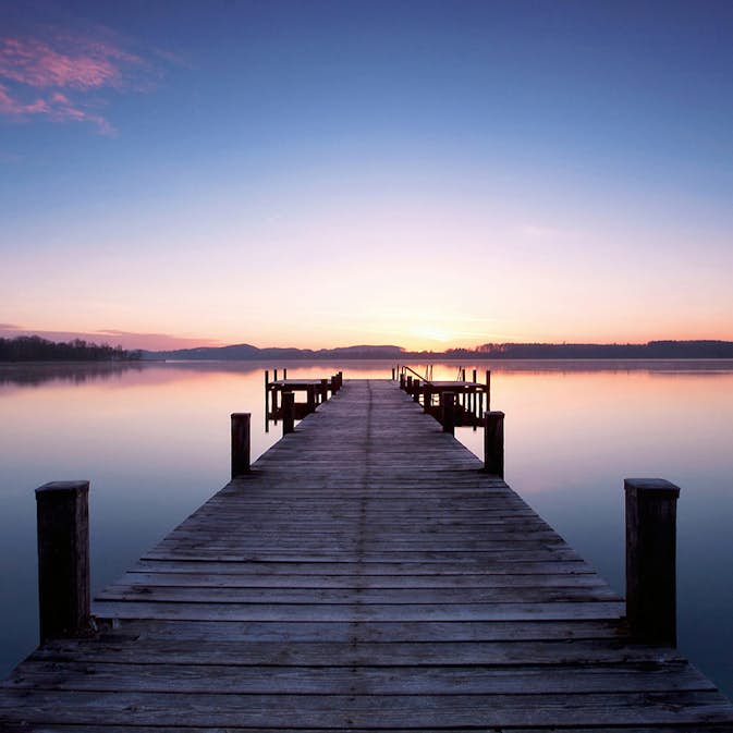 Tapet Idealdecor Non-Woven Pier at Sunrise