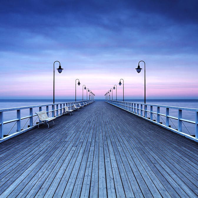 Tapet Idealdecor Non-Woven Pier at the Seaside