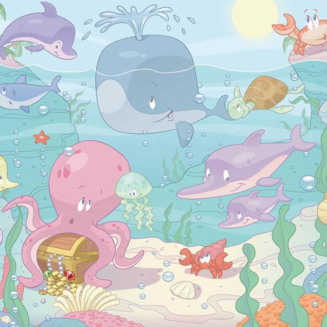 Tapet Walltastic Baby Havet