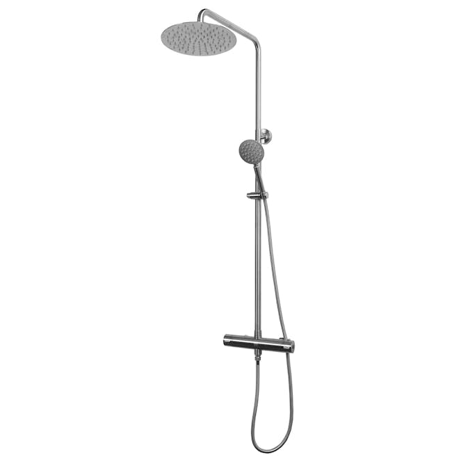 Takduschset Strand Stainless Titan