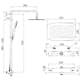 Takduschset Strand Stainless Titan TI-501WXL 160 cc