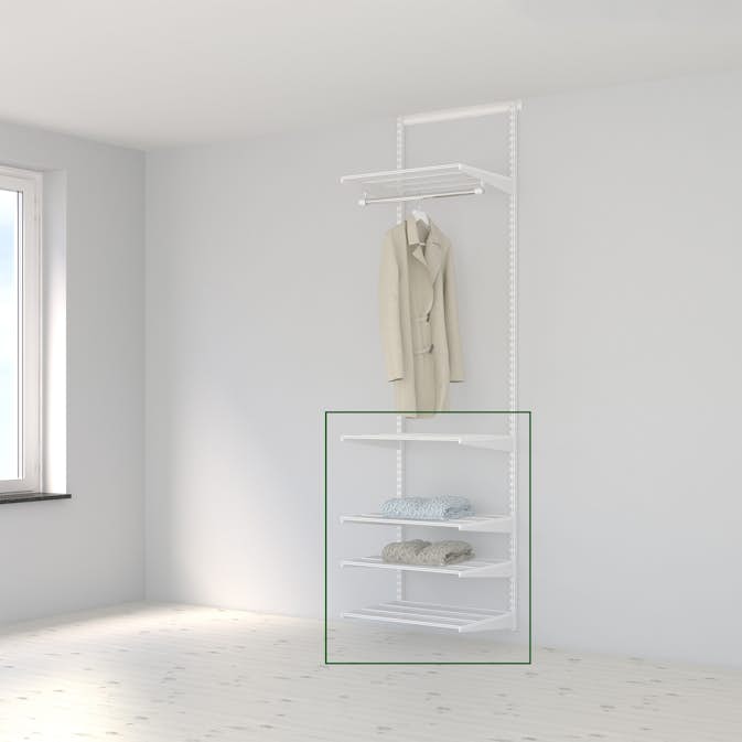 Tilläggslösning Elfa Ready Solution 60.3 Vit