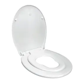 Toalettsits Arrow Duo Seat Mjukstängande Hårdsits
