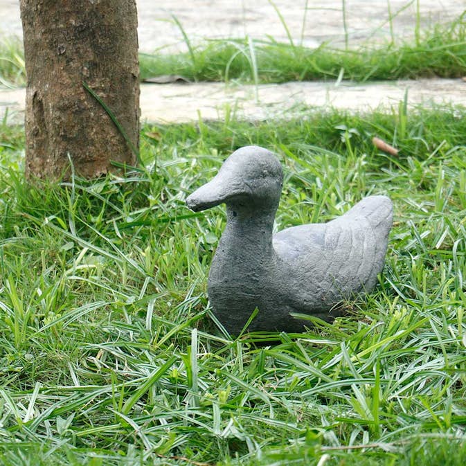 Trädgårdsdekoration Hill Natural Stone Ankan Ducky