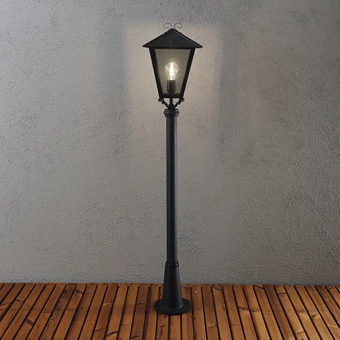 Trädgårdslykta Gnosjö Konstsmide Benu E27 med Stolpe