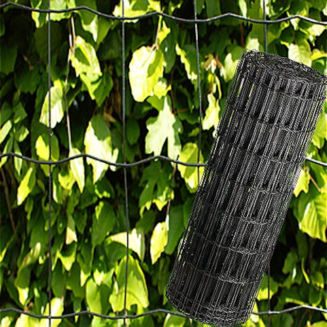 Trädgårdsstängsel NSH Maskstorlek 5 x 10 cm Svart