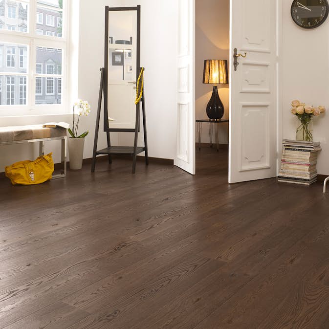 Parkettgolv Tarkett Heritage Ek Old Brown 1-stav Hårdvaxoljad