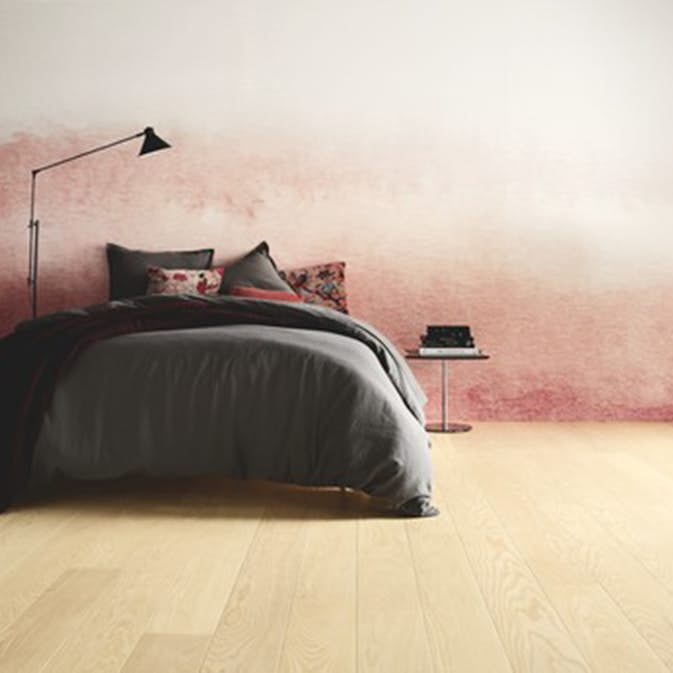 Parkettgolv Tarkett Shade Ask Linen White Plank Lackad