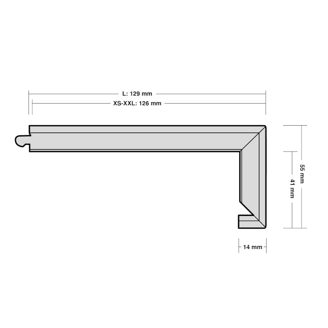 Trappnos Berg  Berg Norrlandsfuru XXL Borstad Lut Extra Vitolja Trapp A