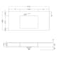 Tvättställ Solid Surface Tenfors Flow Solid Surface