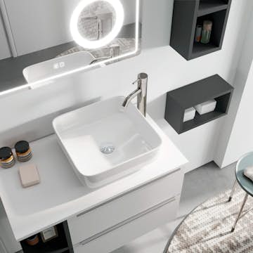 Bänkskiva Tenfors Solid Surface Mattvit