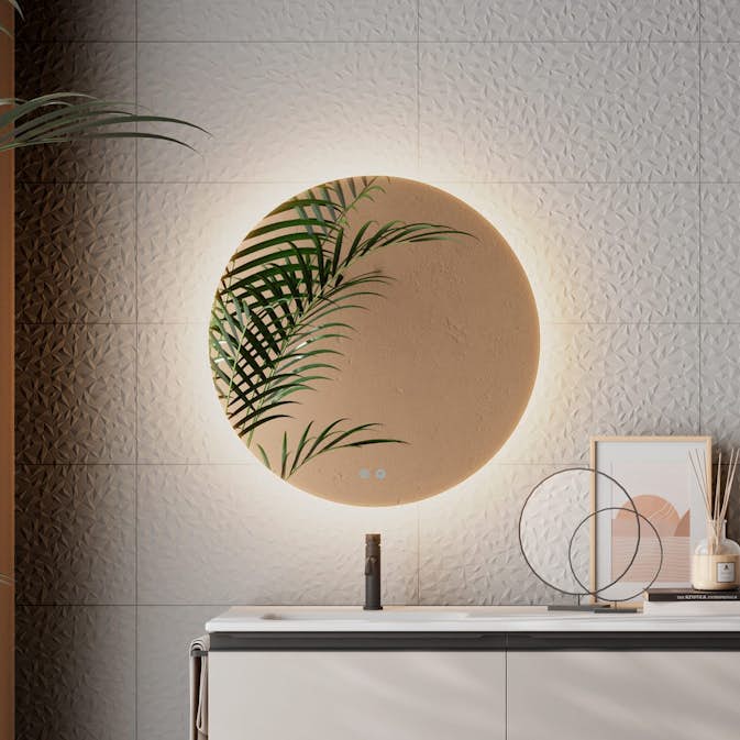 Badrumsspegel Tenfors Verona Rund LED Imfri