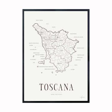 Poster Corkframes Vinkarta Toscana