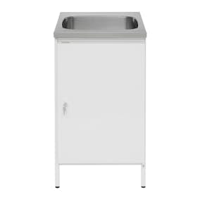 Tvättbänk Contura Steel CAB 5 Vit med Kranhål