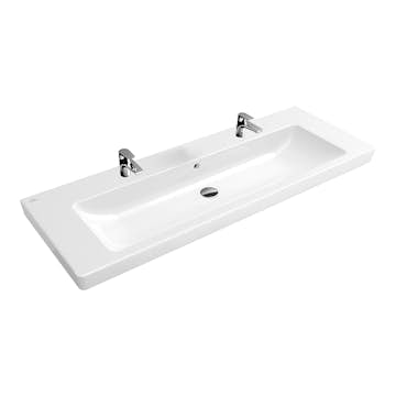 Tvättställ DuoBad Vilan 130 med 2 Blandarhål