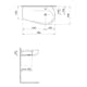Tvättställ Laufen Il Bagno Alessi One Tuna 814976 900 mm