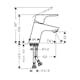 Tvättställsblandare Hansgrohe Focus 70