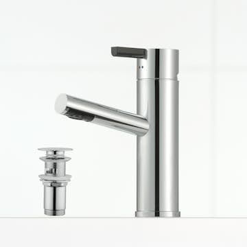 Tvättställsblandare Mora Rexx B5 Krom/Svart