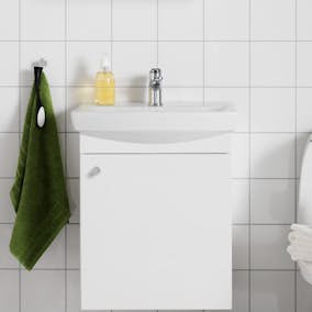 Tvättställsskåp Hafa Life Vit med Lucka 500