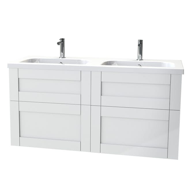 Tvättställsskåp Miller Badrum London 120 för Heltäckande Tvättställ