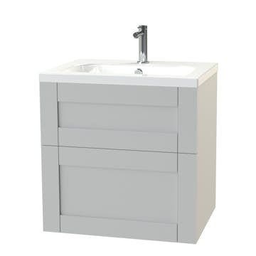 Tvättställsskåp Miller Badrum London 60 Lådor för Heltäckande Tvättställ