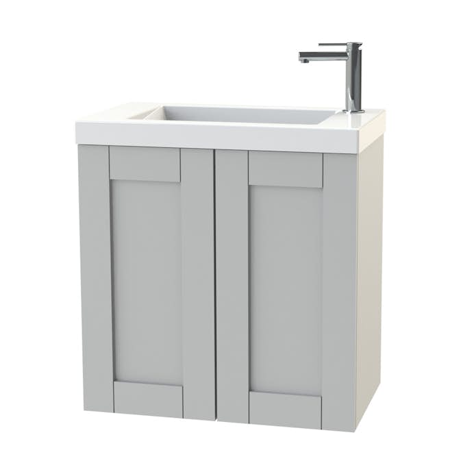 Tvättställsskåp Miller Badrum London 60 Luckor för Heltäckande Tvättställ