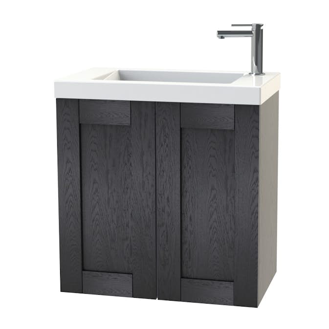 Tvättställsskåp Miller Badrum London 60 Luckor för Heltäckande Tvättställ