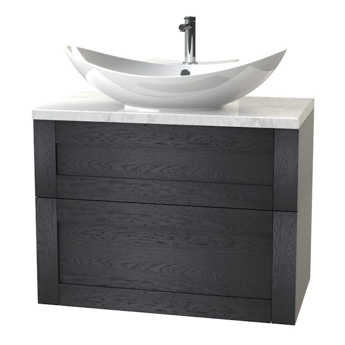 Tvättställsskåp Miller Badrum London 80 för Fristående Tvättställ