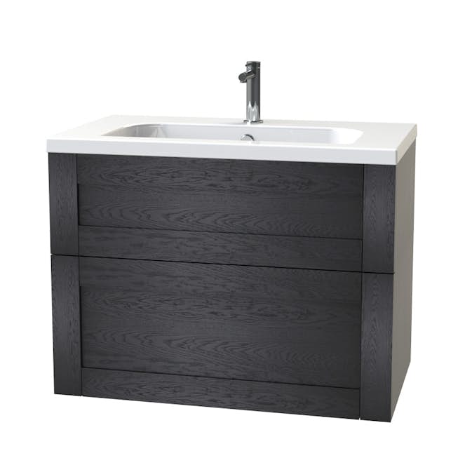 Tvättställsskåp Miller Badrum London 80 för Heltäckande Tvättställ