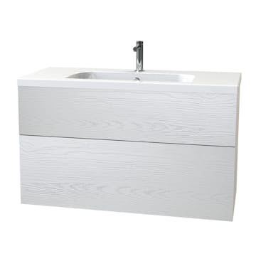 Tvättställsskåp Miller Badrum New York 100 för Heltäckande Tvättställ