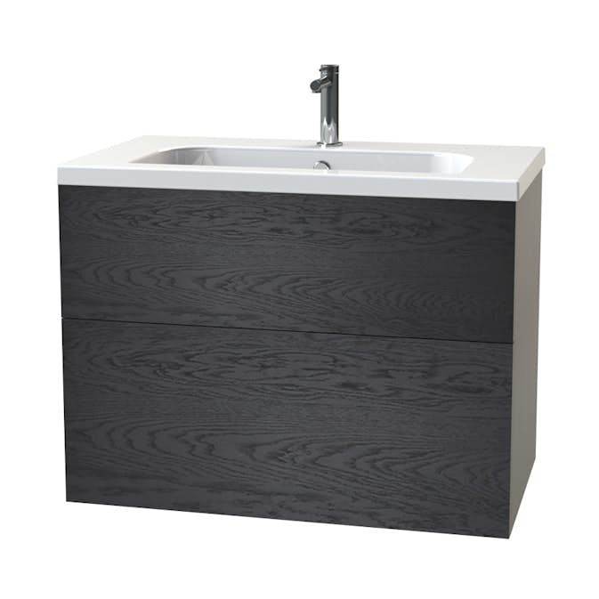 Tvättställsskåp Miller Badrum New York 80 för Heltäckande Tvättställ