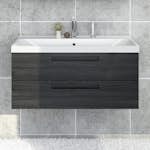 Tvättställsskåp Noro Relounge Svart Fanér