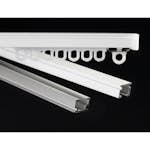 Gardinskena Kirsch U-skena Komplett för Gardinupphängning