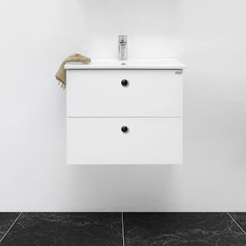 Tvättställsskåp 4AQUA Slim Med 2 Lådor