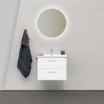 Möbelpaket 4AQUA Slim 60 med Tvättställ och Spegel Aura LED