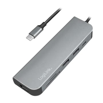 Adapter LogiLink USB-C Multi-Hub HDMI/PD/DeX