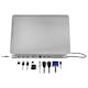 USB-C-docka LogiLink 11-i-1 HDMI/VGA/RJ45/USB-C 100W