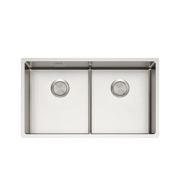 Diskho Stala ULTRA-36-36-LD Dubbel för Kök och Tvättstuga i Stål