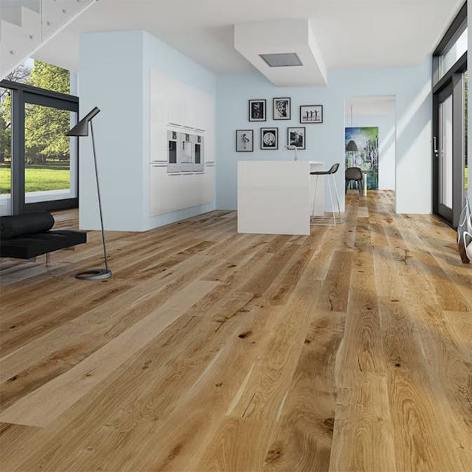 Parkettgolv Moland Rustica Wideplank Olja, Brushed