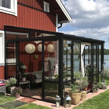 Uterum Metalcraft 10,7m² Säkerhetsglas Svart
