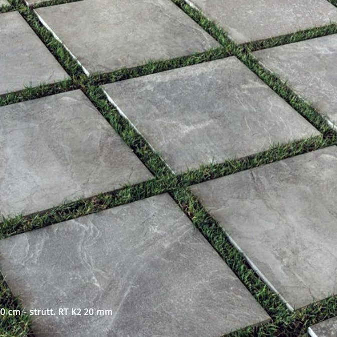 Utomhusklinker Keope K2 Extreme Grey 60x60 cm