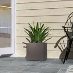 Kruka Lyfco Fyrkantig Mörkbrun 2-pack