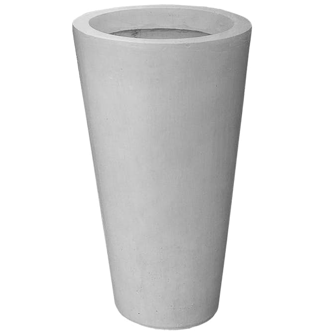 Kruka Lyfco Rund Hög Ljusgrå