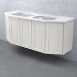 Tvättställsskåp Björbo Badrum Valhall 150 Luckor Dubbel