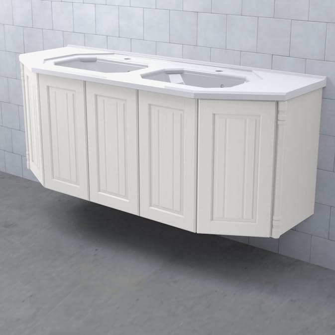 Tvättställsskåp Björbo Badrum Valhall 150 Luckor Dubbel