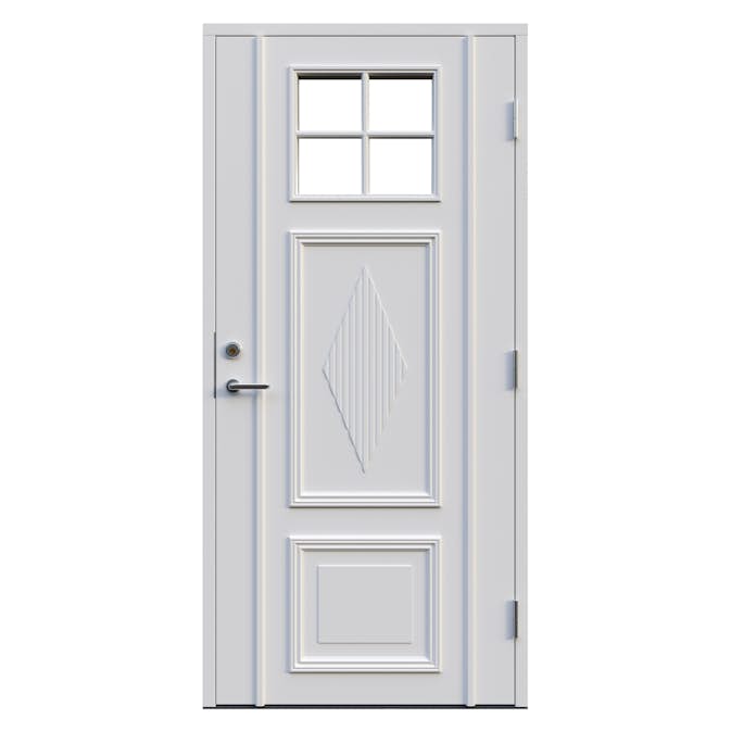 Ytterdörr Leksandsdörren Lisselby Klarglas Eco74 RC2N