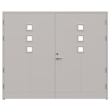 Garageport Leksandsdörren Saltö Classic