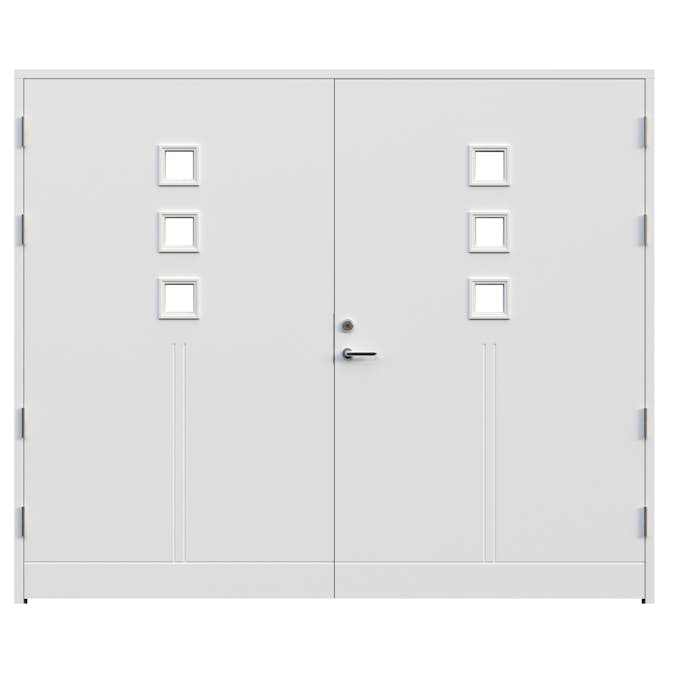 Garageport Leksandsdörren Saltö Classic