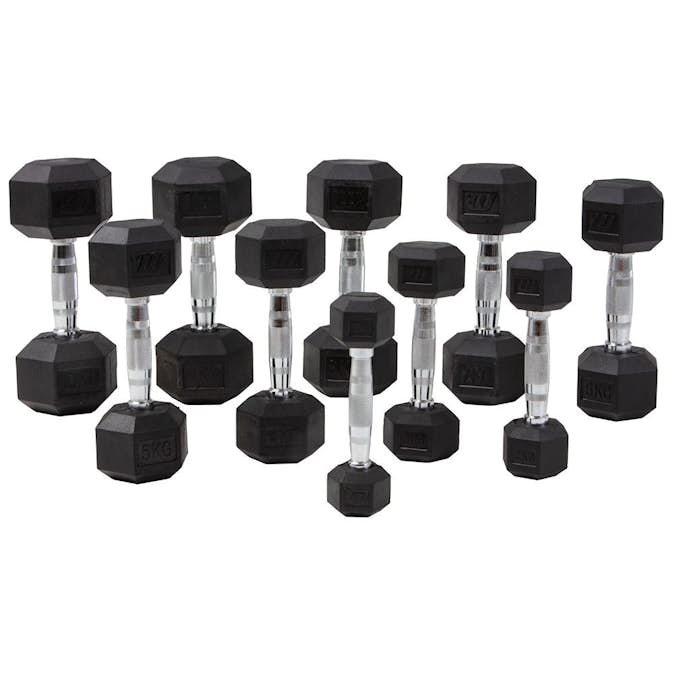 Hantelset Hexagon 1-10 Kg