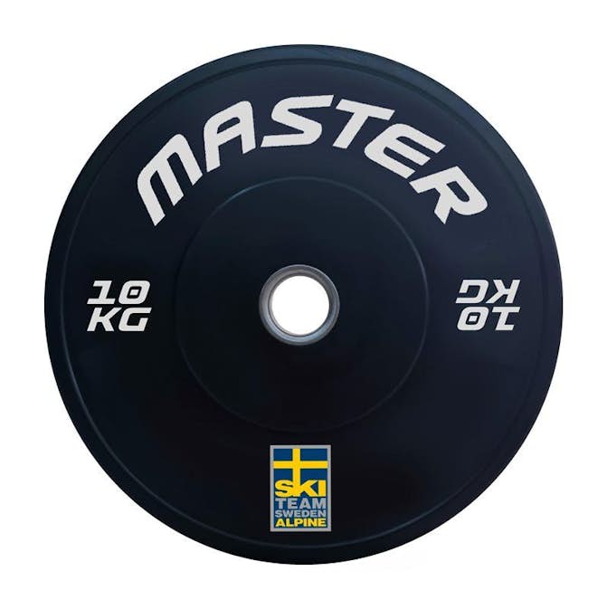 Viktskiva Master Fitness Bumper Ski Svart